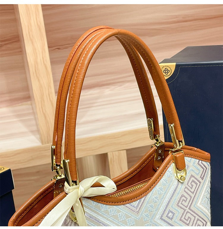 The Heritage Brocade Mini Tote: Artisanal Oriental Shoulder & Crossbody Bag