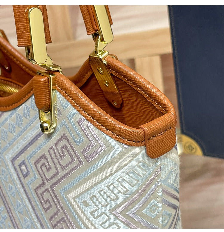 The Heritage Brocade Mini Tote: Artisanal Oriental Shoulder & Crossbody Bag