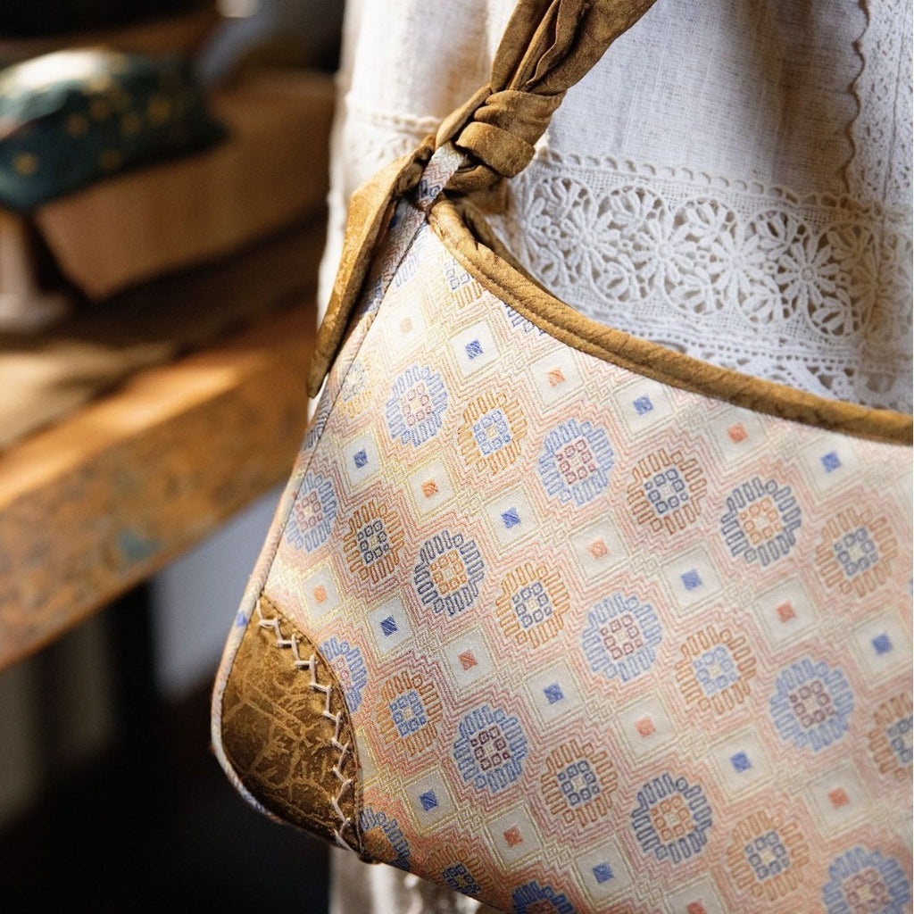 Artisanal Zhuang Woven Large Tote: Handcrafted Oriental Heritage Shoulder & Crossbody Bag