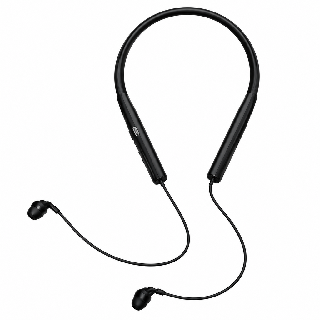 Ultra-Soft Silicone Neckband Bluetooth 5.0 Sleep Headphones with Microphone, Hi-Fi Sound & Noise Isolating Ear Tips for Snoring & Insomnia
